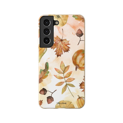 Autumn Harvest - Eco Case Samsung Galaxy S22 - Tallpine Cases | Sustainable and Eco-Friendly Phone Cases - autumn leaves nature New orange