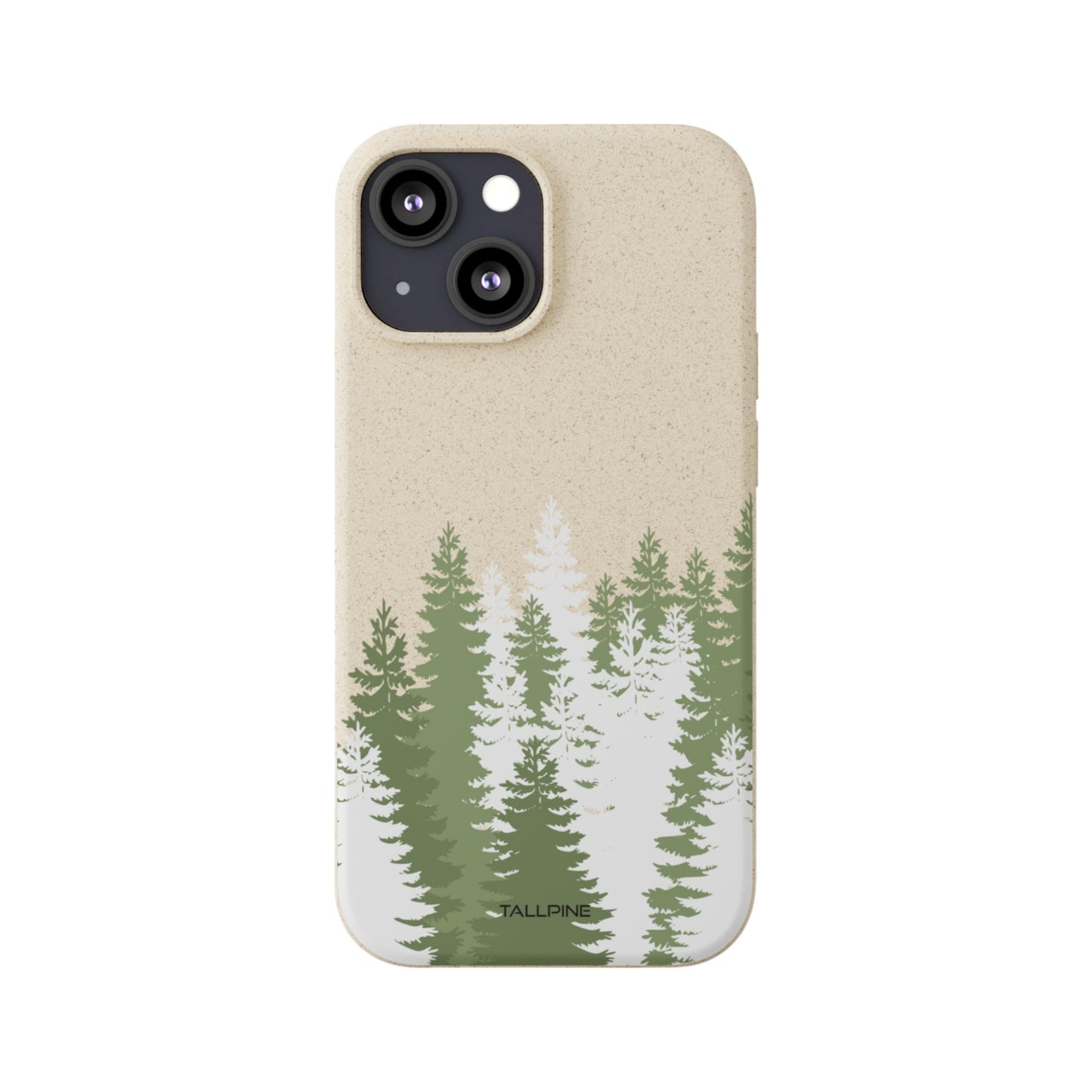 Frosty Spruce Symphony - Eco Case iPhone 13 Mini - Tallpine Cases | Sustainable and Eco-Friendly - Nature New