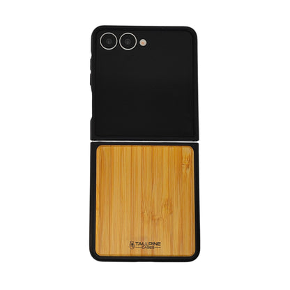 Wood Galaxy Z Flip Case - Bamboo