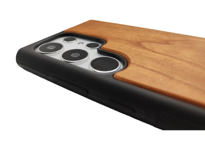 Wood Galaxy Case - Cherry - TallpineCases Cases | Sustainable and Eco-Friendly - Solid color Wood