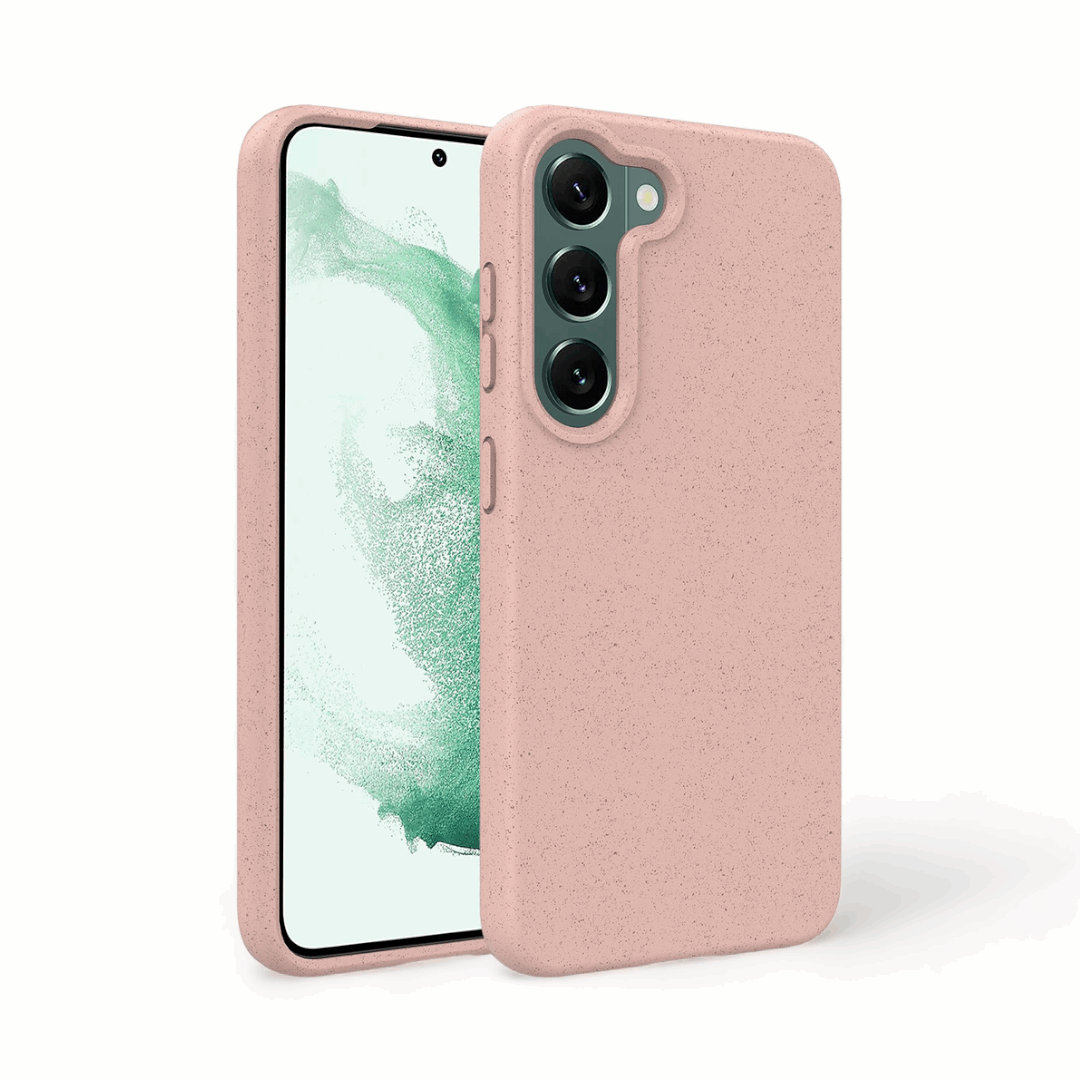 Compostable Samsung Case - Pink - Tallpine Cases | Sustainable and Eco-Friendly - Pink Solid color