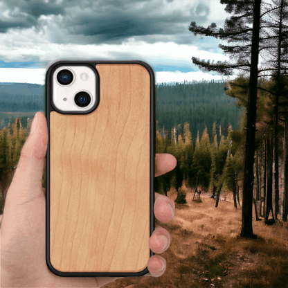 Wood iPhone Case - Cherry - Tallpine | Sustainable and Eco-Friendly Phone Cases - Solid color Wood