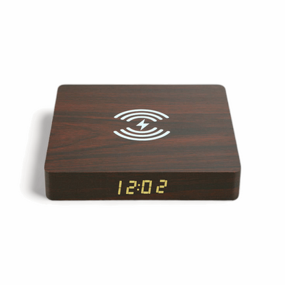 Wooden 2-in-1 Wireless Charger Walnut - Tallpine | Sustainable and Eco-Friendly Phone Cases - wireless charger Wood