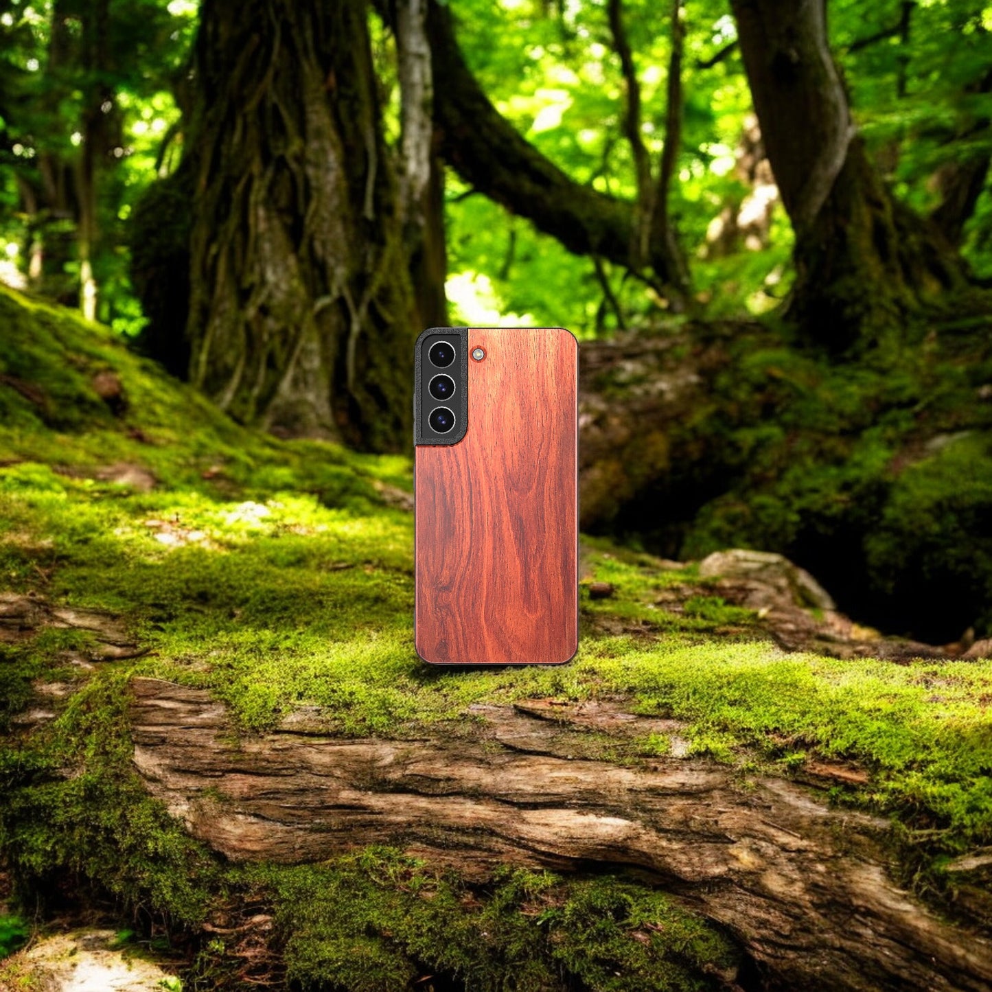 Wood Galaxy Case - Rosewood - Tallpine Cases | Sustainable and Eco-Friendly - Solid color Wood