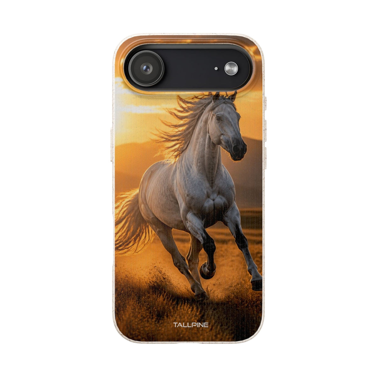 Wild Horse - Eco Case iPhone 17 Air - Tallpine Cases | Sustainable and Eco-Friendly - Black Green Nature