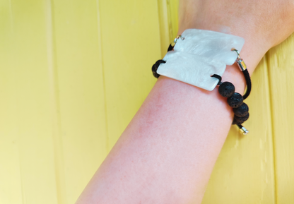 Classic Resin Bracelet - Pearl White