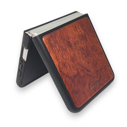 Wood Galaxy Z Flip Case - Rosewood