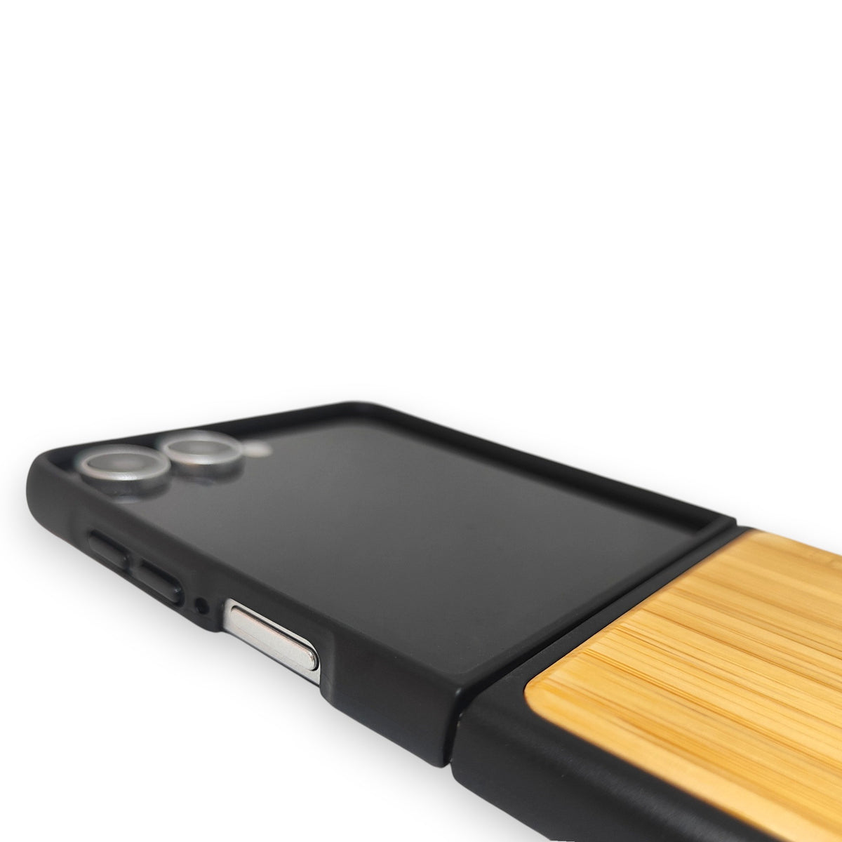 Wood Galaxy Z Flip Case - Bamboo