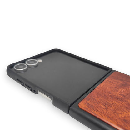 Wood Galaxy Z Flip Case - Rosewood