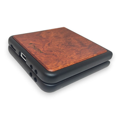Wood Galaxy Z Flip Case - Rosewood