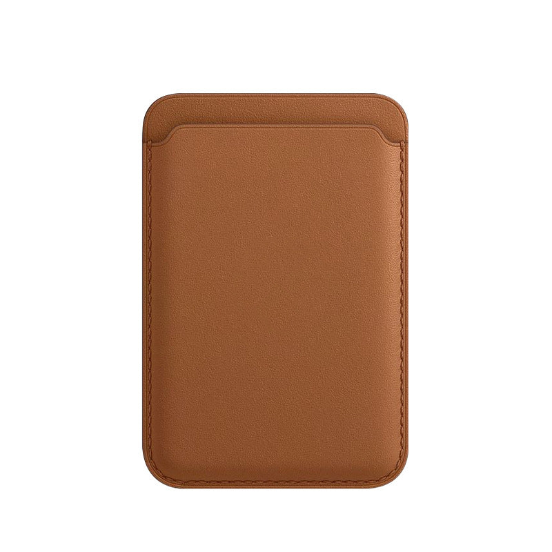 Magsafe Leather Card Holder for iPhone Brown - Tallpine | Sustainable and Eco-Friendly Phone Cases - card holder leather magsafe