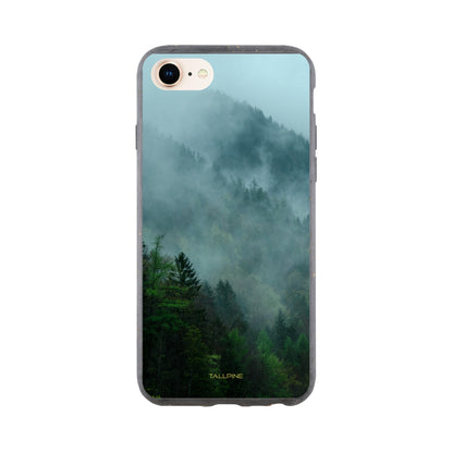 Misty Forest - Eco Case iPhone SE - Tallpine Cases | Sustainable and Eco-Friendly Phone Cases - Blue Forest Green Nature