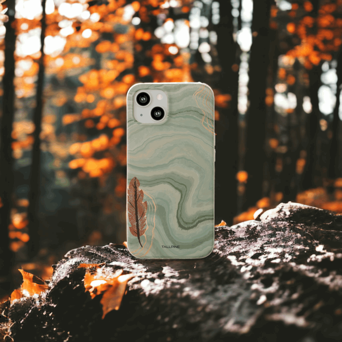 Autumn Leaf - Eco Case - Tallpine Cases | Sustainable and Eco-Friendly Phone Cases - Green Leaves Nature New