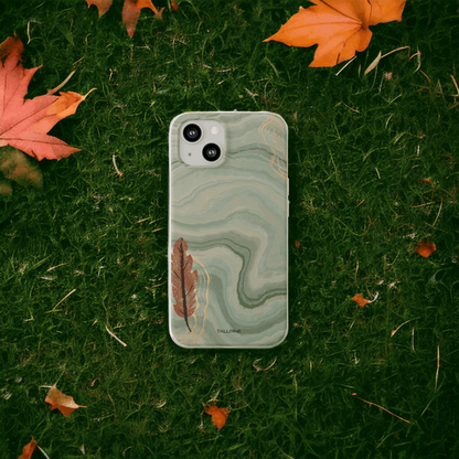 Autumn Leaf - Eco Case - Tallpine Cases | Sustainable and Eco-Friendly Phone Cases - Green Leaves Nature New