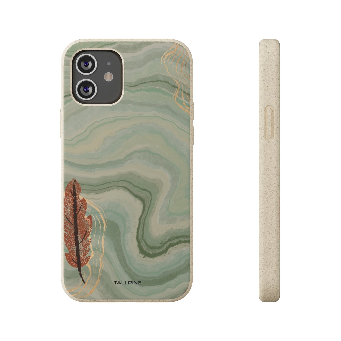 Autumn Leaf - Eco Case iPhone 12 - Tallpine Cases | Sustainable and Eco-Friendly Phone Cases - Green Leaves Nature New