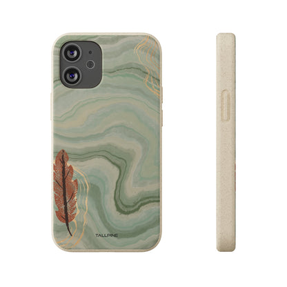 Autumn Leaf - Eco Case iPhone 12 Mini - Tallpine Cases | Sustainable and Eco-Friendly Phone Cases - Green Leaves Nature New