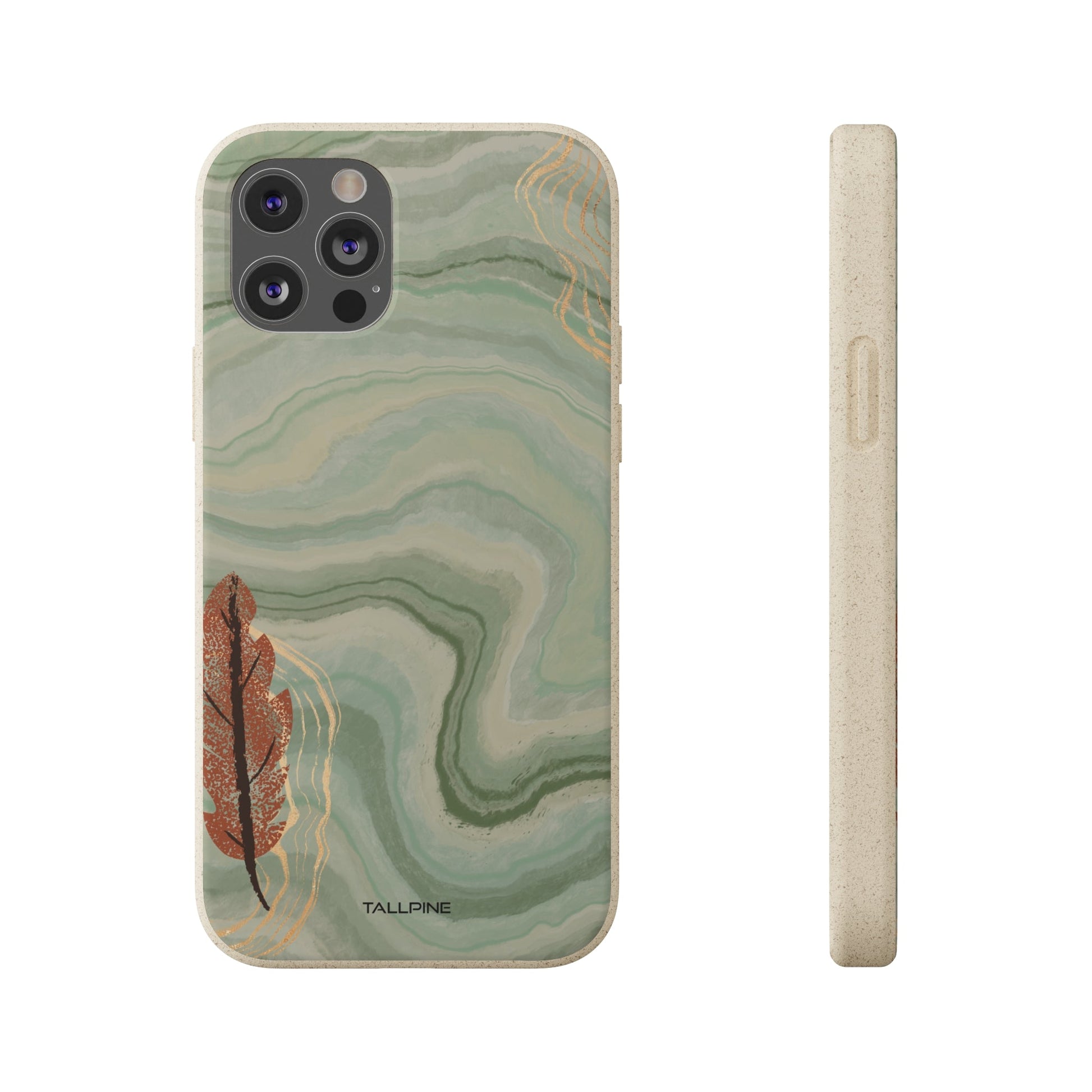 Autumn Leaf - Eco Case iPhone 12 Pro - Tallpine Cases | Sustainable and Eco-Friendly Phone Cases - Green Leaves Nature New