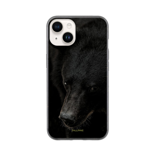 North American Black Bear - Eco Case iPhone 14 - Tallpine Cases | Sustainable and Eco-Friendly Phone Cases - Animals Bear Black New