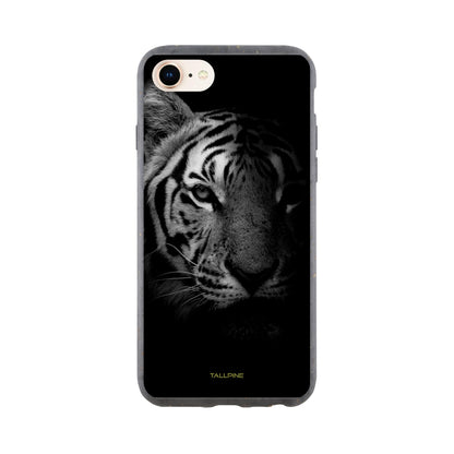 Tiger Black & White - Eco Case iPhone SE - Tallpine Cases | Sustainable and Eco-Friendly - Animals Black Tiger