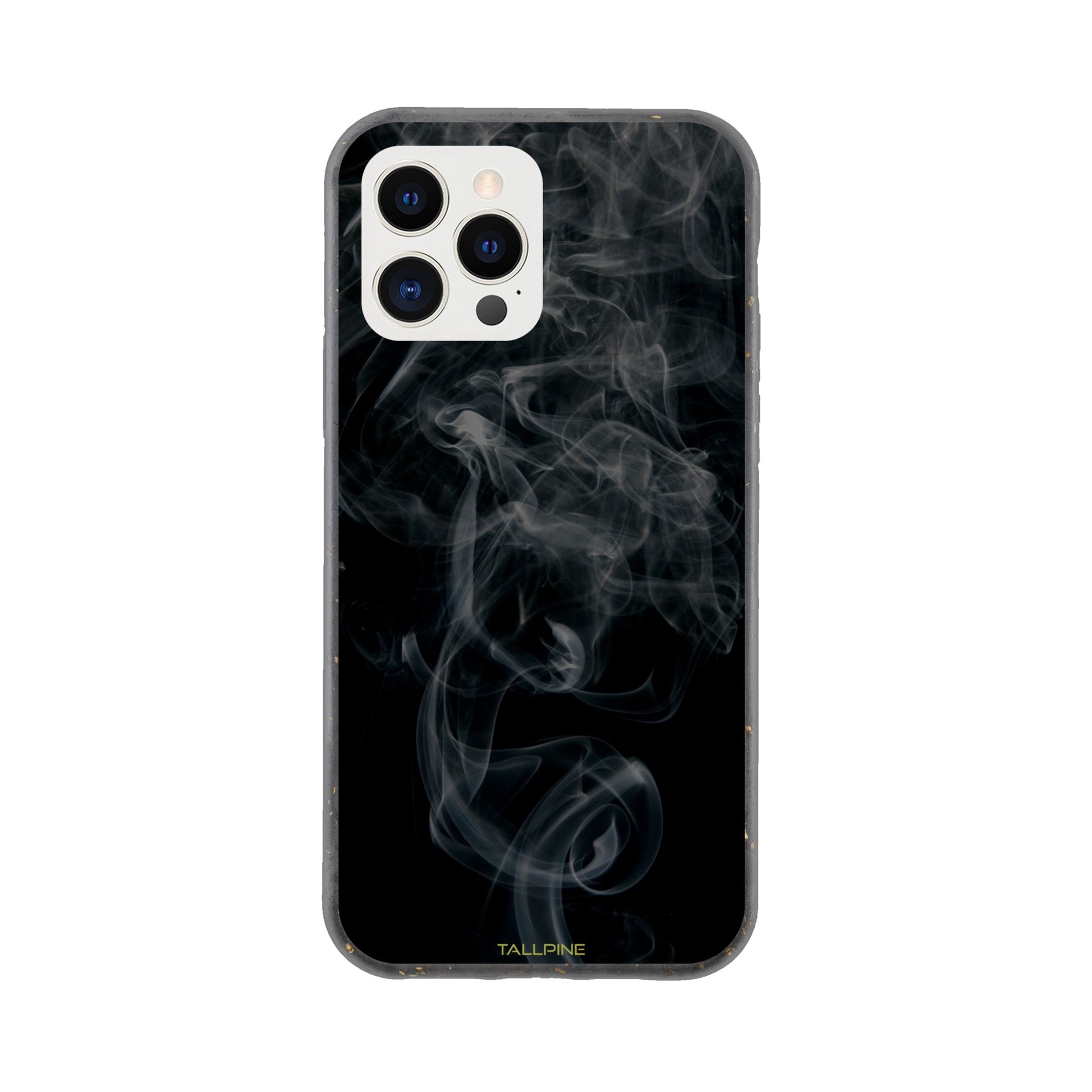 Black Smoke - Eco Case iPhone 12 Pro - Tallpine Cases | Sustainable and Eco-Friendly Phone Cases - Abstract Black Smoke