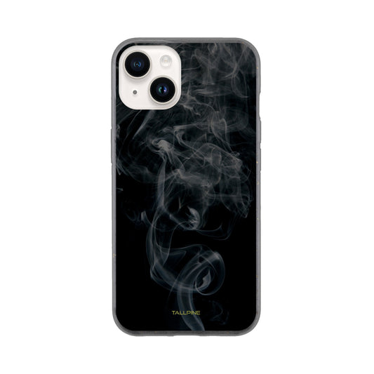Black Smoke - Eco Case iPhone 14 - Tallpine Cases | Sustainable and Eco-Friendly Phone Cases - Abstract Black Smoke