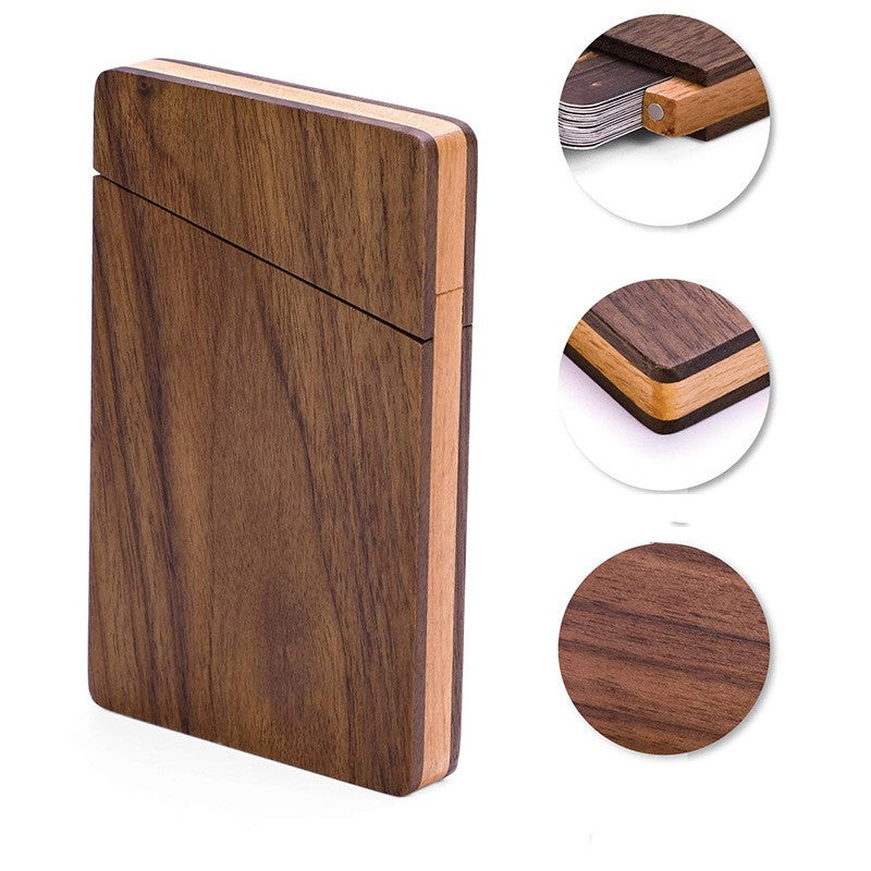 Wooden Business Card Holder - Tallpine | Sustainable and Eco-Friendly Phone Cases - card holder Wood