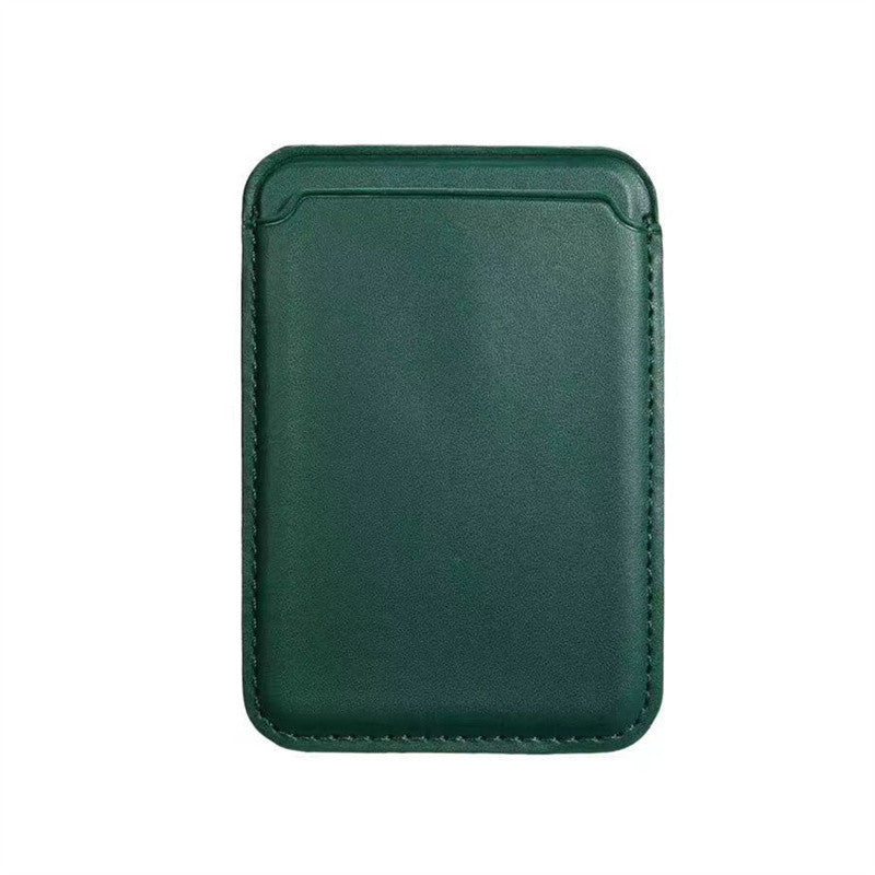 Magsafe Leather Card Holder for iPhone Green - Tallpine | Sustainable and Eco-Friendly Phone Cases - card holder leather magsafe