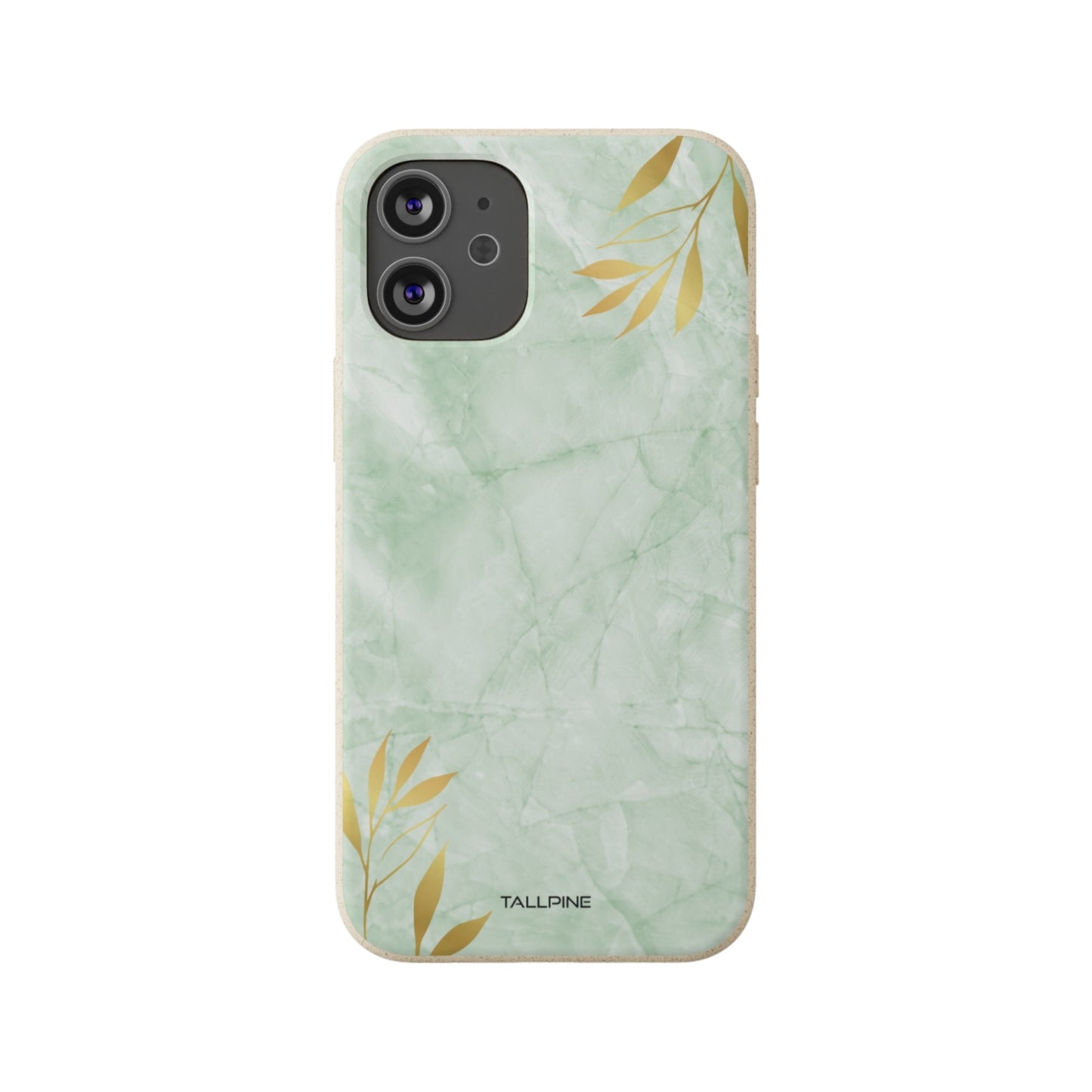 Gilded Mint Marble - Eco Case iPhone 12 Mini - Tallpine Cases | Sustainable and Eco-Friendly - Abstract Green Nature
