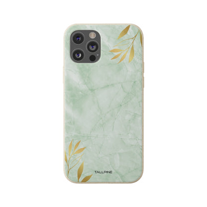 Gilded Mint Marble - Eco Case iPhone 12 Pro - Tallpine Cases | Sustainable and Eco-Friendly - Abstract Green Nature