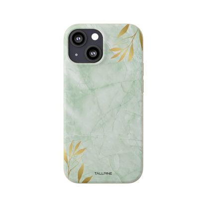 Gilded Mint Marble - Eco Case iPhone 13 Mini - Tallpine Cases | Sustainable and Eco-Friendly - Abstract Green Nature