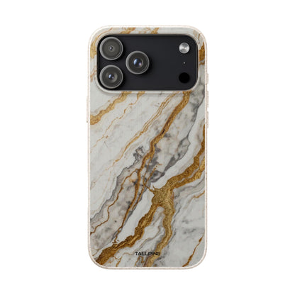 Golden Vanilla Marble - Eco Case - Tallpine Cases | Sustainable and Eco-Friendly - Abstract Marble White