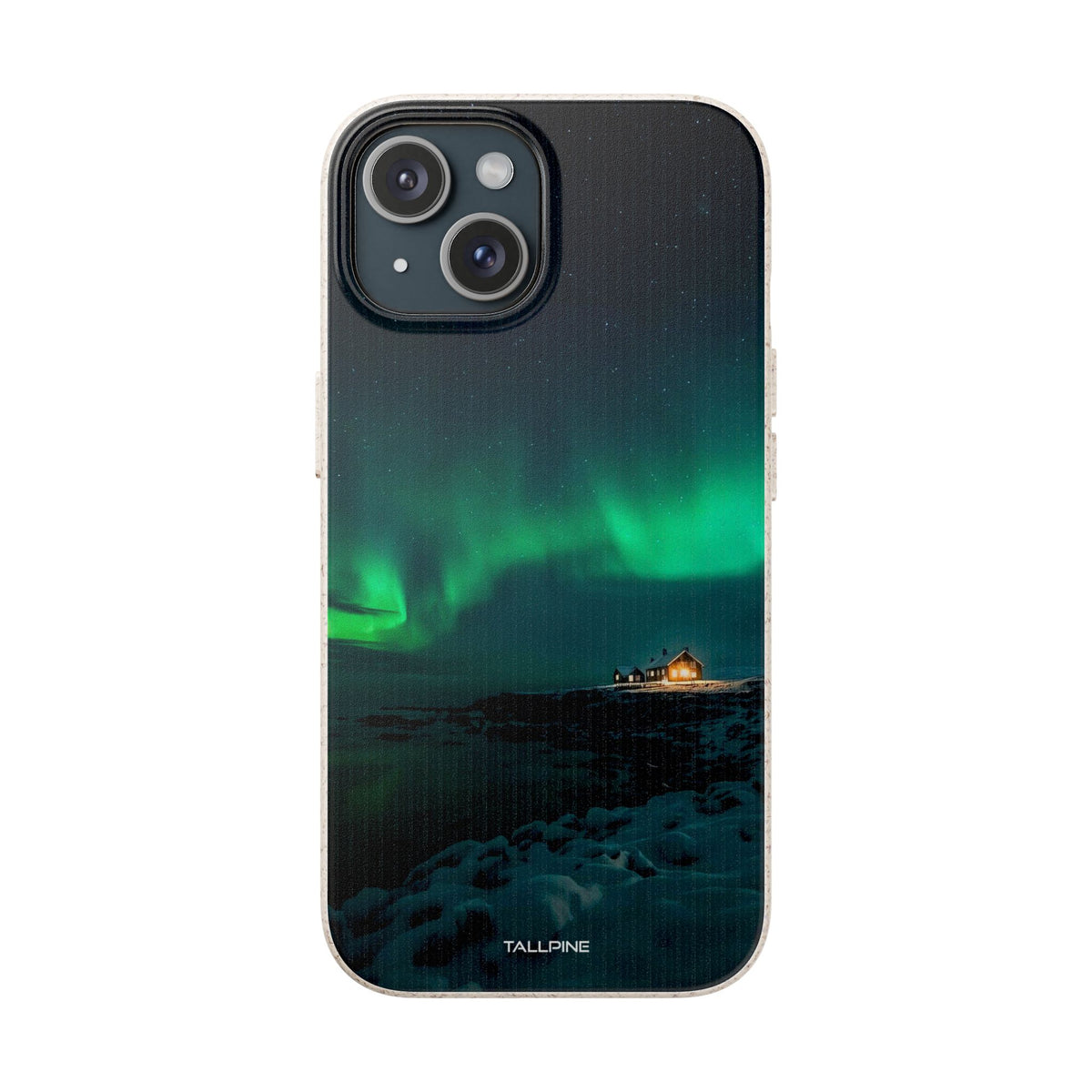 Northern Lights - Eco Case - Tallpine Cases | Sustainable and Eco-Friendly - Black Green Nature