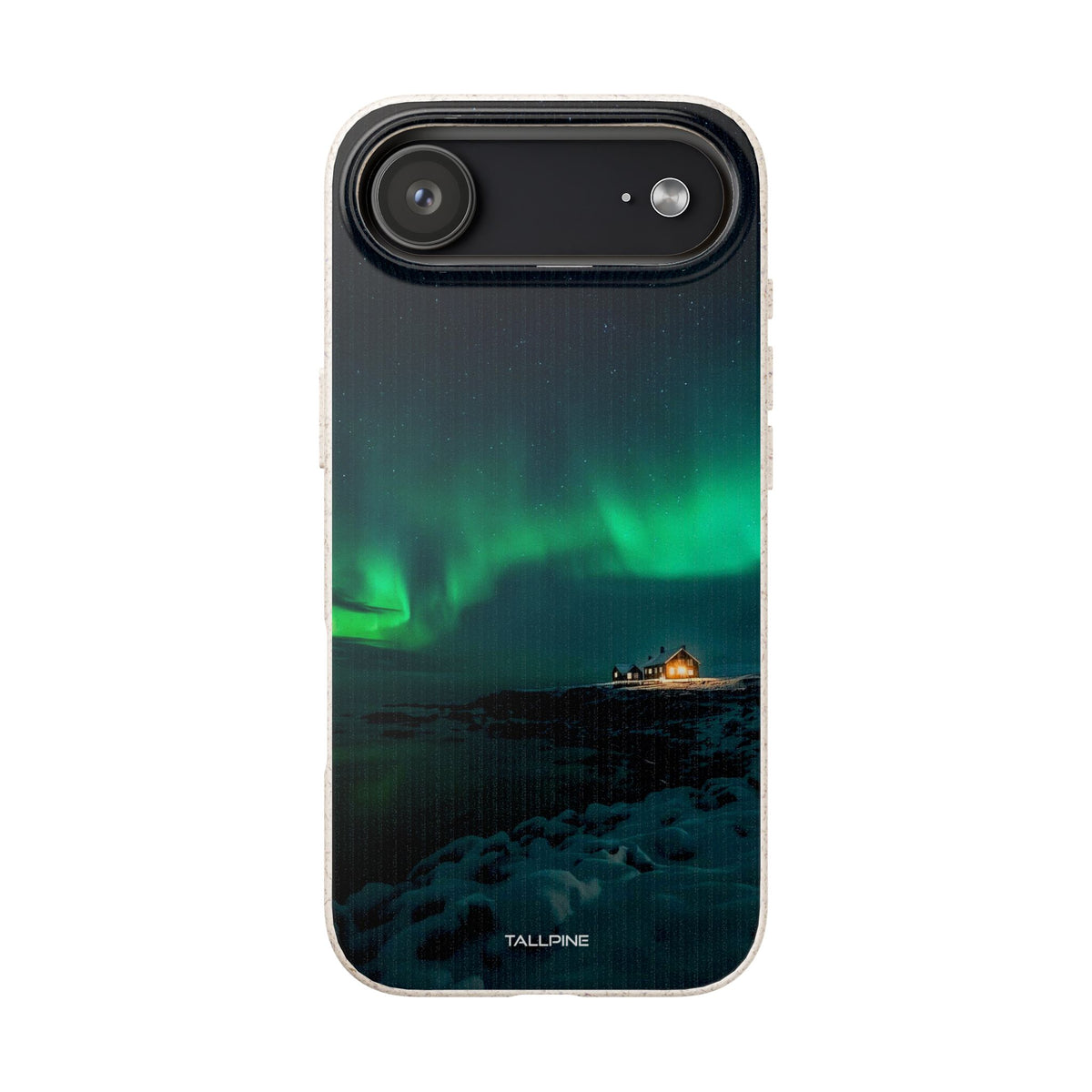 Northern Lights - Eco Case iPhone 17 Air - Tallpine Cases | Sustainable and Eco-Friendly - Black Green Nature