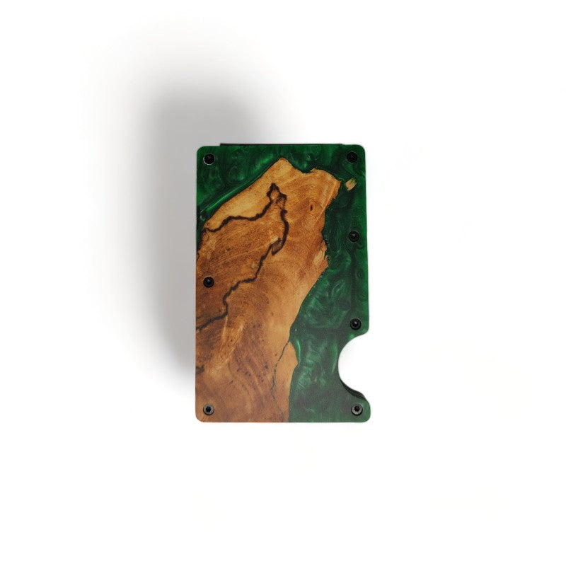Wood and Resin Card Holder Wallet - Tallpine Cases | Sustainable and Eco-Friendly - card holder